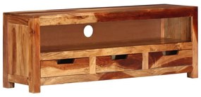 Móvel de TV 110x30x40 cm madeira de acácia maciça
