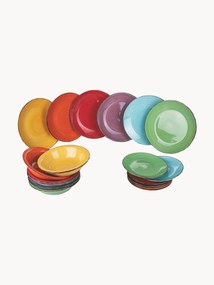 Conjunto de loiça pintada à mão Baita, 6 pessoas, 18 uni.