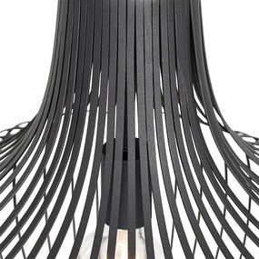 Candeeiro de suspensão moderno preto 48 cm - Saffira Moderno