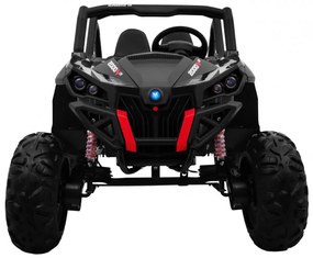 Carro elétrico para Crianças 2 Lugares Buggy SuperStar 2 x 12 V, 4x4 Com MP4, Rodas Espuma EVA, Assento	couro ecológico Preto