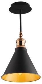 Candeeiro Suspenso Berceste – Preto – 20 cm x 40 cm