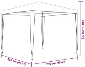 Tenda para festas 2,5x2,5 m azul