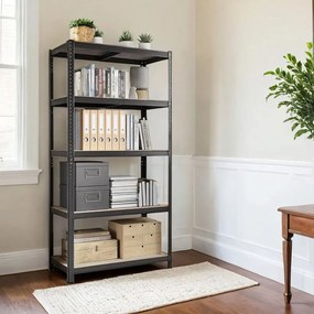 Estante para cargas pesadas 50 x 100 x 200 cm cinzento + preto