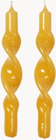 Velas de jantar artesanais Twist, conjunto de 2