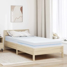 vidaXL Colchões Branco 90 x 190 cm Tecido jacquard 100% poliéster