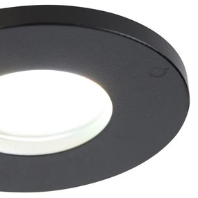 LED Refletor embutido para banheiro inteligente preto com WiFi GU10 - Shed Moderno