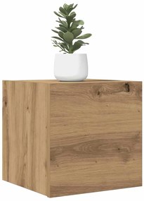 vidaXL Móvel de TV de parede 2 pcs 30,5x30x30 cm carvalho artisiano