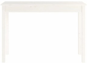 Mesa consola 110x40x75 cm madeira de pinho maciça branco