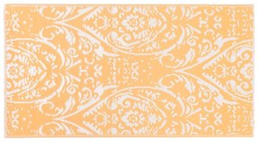 Tapete de exterior 80x150 cm ARAKIL PP laranja e branco