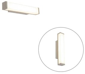 Luminária de parede para banheiro aço 32 cm incl. LED IP44 - Cascada Moderno