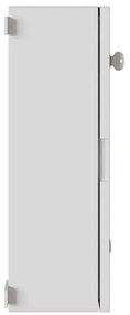 Armário de Controle IP65 à Prova d'Água Cinza 40x20x60 cm Plástico ABS