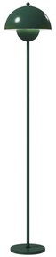 HOMCOM Candeeiro de Pé Moderno 155 cm Candeeiro de Pé para Sala com Ecrã em Forma de Taça Refletora de Luz Interruptor de Pé Suporte E27 sem Lâmpada para Quarto Escritório Sala de Estar Ø35x155 cm Verde