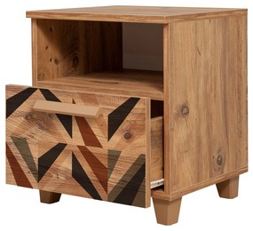 Mesa de Cabeceira Leva Alfa – Pinheiro Atlântico – 45x52x40 cm