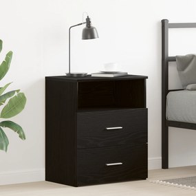 Armário de Canto vidaXL Preto Carvalho 50x32x60cm Madeira Revestida