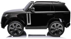 Carro elétrico para Crianças Range Rover, 2 lugares bancos em couro sintético, rádio com entrada USB, tração traseira com suspensão, bateria 12V7AH, r