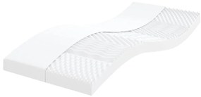 Colchão espuma infantil 180x220 cm 7 zonas dureza 20 ILD branco