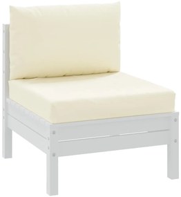 Almofadões p/ paletes 2 pcs tecido oxford branco nata