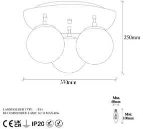 Chandelier Well – Preto – 37 x 44 x 25 cm