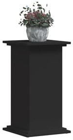Suporte para plantas 33x33x60 cm derivados de madeira preto