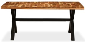 Mesa de jantar madeira maciça de mangueira e acácia 180x90x76cm