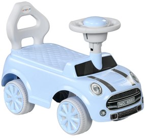 AIYAPLAY Carro Andador para Bebés de 18-36 Meses Carro Andador com Volante Buzina e Sistema Anti-Tombo  53x25x35 cm Azul Claro