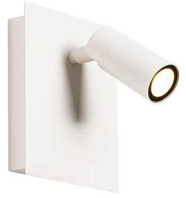 Candeeiro de parede exterior moderno branco com LED IP54 - Simon Moderno