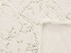 Cobertor creme e dourado 130 x 180 cm GODAVARI  Beliani