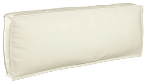 vidaXL Almofada de Palete para Costas Creme 120x40x12 cm Tecido Oxford