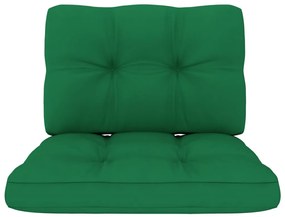 3 pcs conjunto lounge de jardim com almofadões pinho impregnado