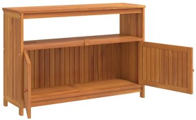 Mesa consola para jardim 110x35x75 cm madeira de acácia maciça