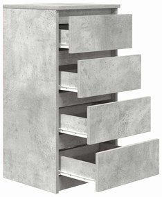 Aparador 37,5x35x76 cm derivados de madeira cinza cimento