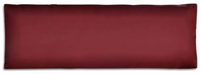 Almofada de assento estofada 120x40x10 cm vermelho tinto