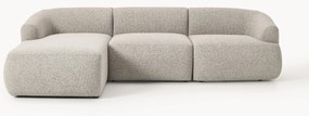 Sofá de canto modular em bouclé Sofia (3 lugares)