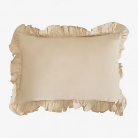 Almofada Retangular 35x50 Cm Em Algodão Clouzot Nude Beige - Sklum
