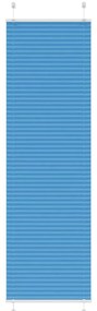 Plissado Cego Azul 55x200 cm Largura Tecido 54,4 cm Poliéster