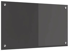 Protetor de parede de cozinha vidaXL Cinza Escuro 70x40x0,6 cm em vidr