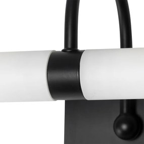 Aplique clássico preto IP44 2 luzes - BATH Arc Clássico / Antigo