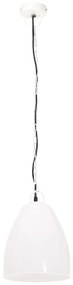 Candeeiro teto industrial redondo 25 W 32 cm E27 branco