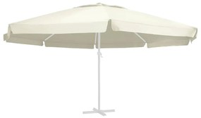 vidaXL Tecido de substituição p/ guarda-sol exterior 610 cm cor areia