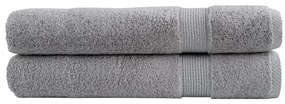 Toalhas premium SOLUND 2 pcs 100x200 cm 600 gsm cinzento