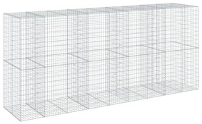 Cesto gabião com cobertura 450x100x200 cm ferro galvanizado