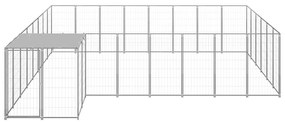 Canil 15,73 m² aço prateado