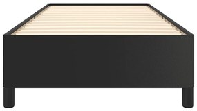 Estrutura de cama 80x200 cm couro artificial preto