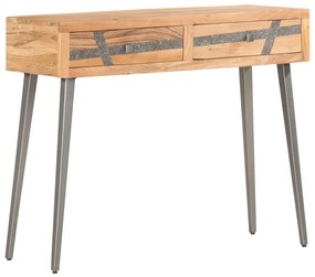 Mesa consola 90x30x75 cm madeira de acácia maciça