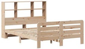 Cama sem colchão 140x190 cm madeira de pinho maciça