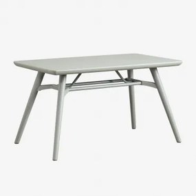 Rectangular Dining Table 135x80 Cm In Scand Polypropylene Verde Cáqui - Sklum