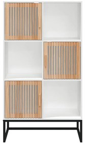 Aparador alto 70x35x125 cm derivados de madeira branco