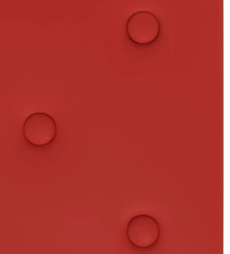 Painel parede 12 pcs 60x30 cm couro art. 2,16 m² vermelho tinto