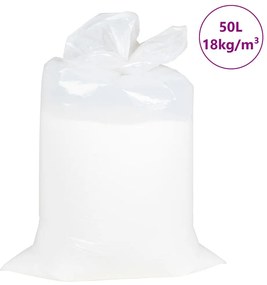 vidaXL Enchimento de pufe EPS 50 L branco 18 kg/m³