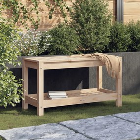 vidaXL Banco de jardim 82,5x35x45 cm madeira de pinho maciça